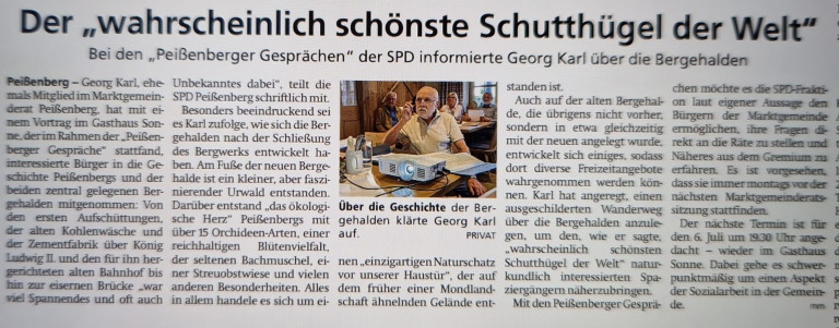 Peißenberger Gespräche Georg Karl Zeitungsartikel
