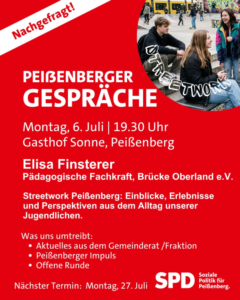 Peißenberger Gespräche Elisa Finsterer